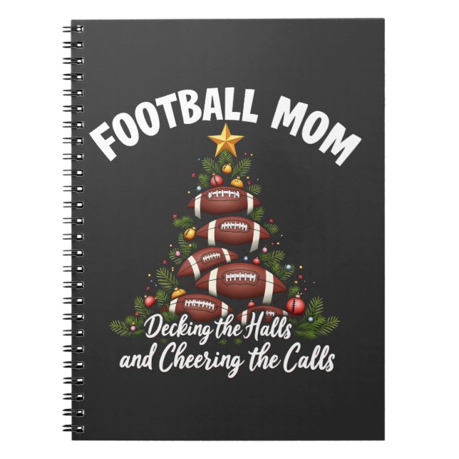 Cuaderno Navidades De Fútbol: Mamá Decorando Los Salones (Frente)