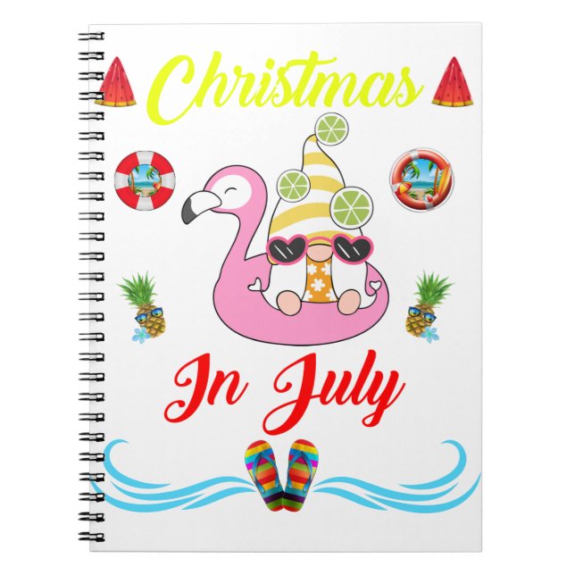 Cuaderno Navidades De Gnomes En Julio (Frente)