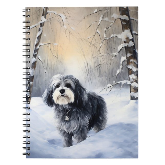 Cuaderno Navidades de Havanese Let It Snow (Frente)