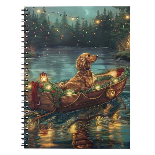 Cuaderno Navidades de hebilla afgana disfrutan de un viaje  (Frente)
