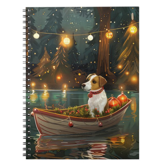 Cuaderno Navidades de Jack Russell (Frente)