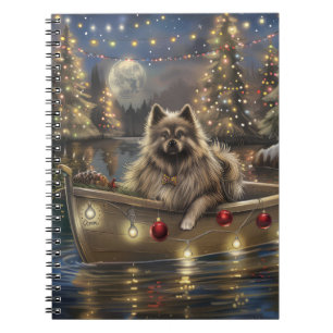 Cuaderno Navidades de Keeshond Voyage festivo