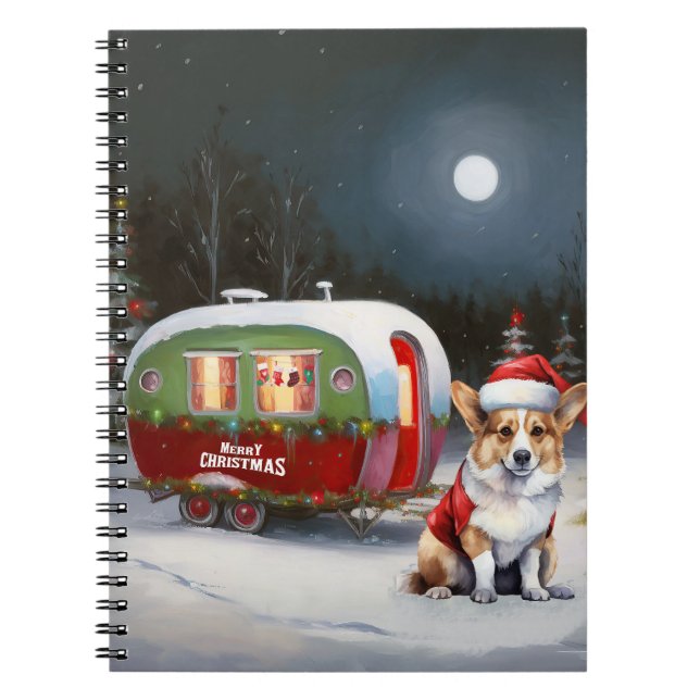 Cuaderno Navidades de la Caravana de Invierno Corgi Aventur (Frente)