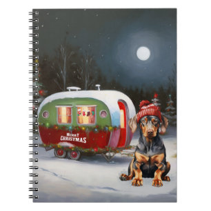Cuaderno Navidades de la Caravana de Invierno Doberman Adve