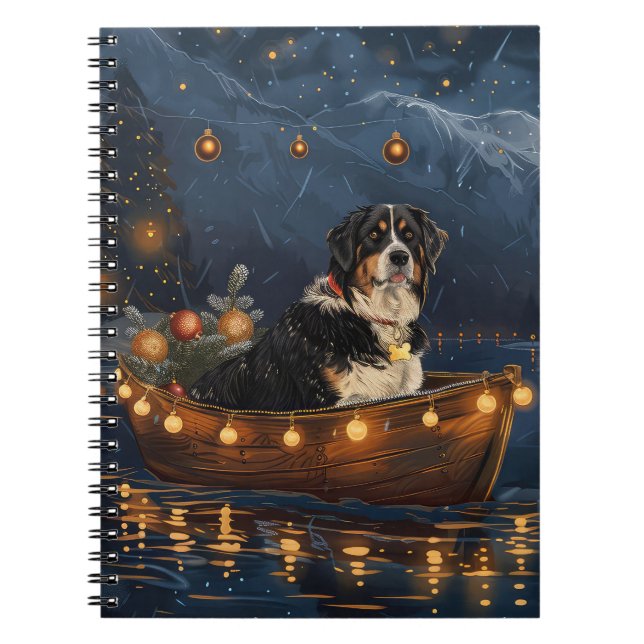 Cuaderno Navidades de la Gran Montaña Suiza disfrutan de un (Frente)