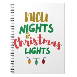 Cuaderno Navidades de la NICU Noches y Navidades Luces