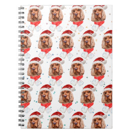 Cuaderno Navidades de la raza de perro del Cocker español