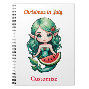 Cuaderno Navidades de la Sirenita de Julio Thunder_Cove