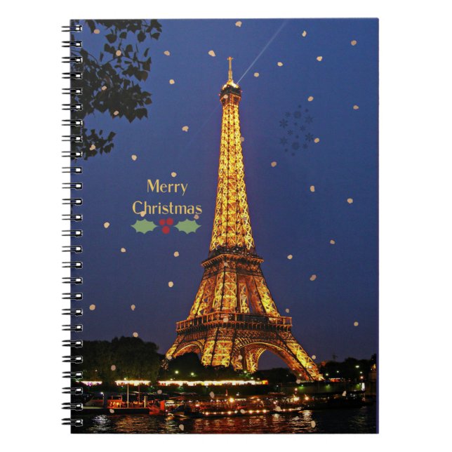 Cuaderno Navidades de la Torre Eiffel (Frente)