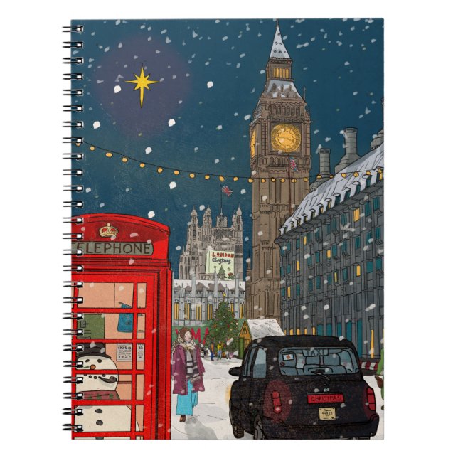 Cuaderno Navidades de Londres inspirados en el Cityscape Re (Frente)
