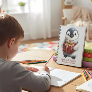 Cuaderno Navidades de Merry & Bright Penguin