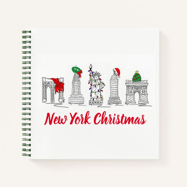 Cuaderno Navidades de Nueva York celebran Navidad (Anverso)