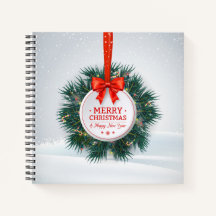 Navidades de Ornamentos de hojas verdes | Portátil