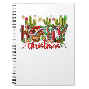 Cuaderno Navidades De Oro Occidental Gorra Vaquero Y Cactus
