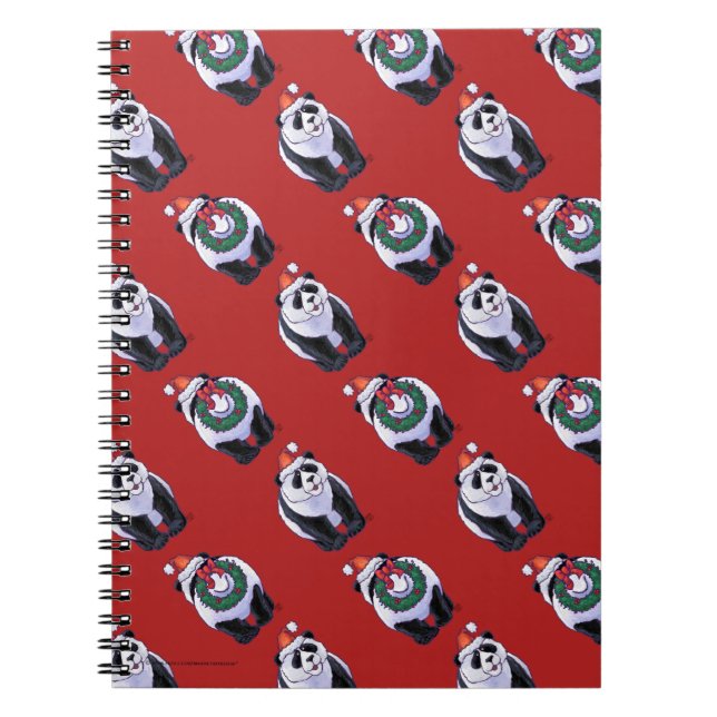 Cuaderno Navidades de oso panda (Frente)
