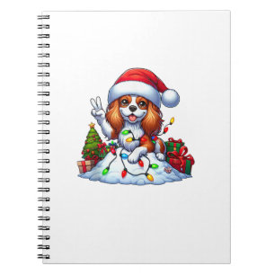 Cuaderno Navidades de Peace Hand Cavalier King Charles Span