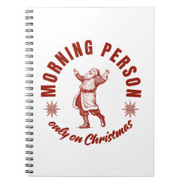 Cuaderno navidades de personas de mroning