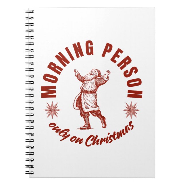 Cuaderno navidades de personas de mroning (Frente)