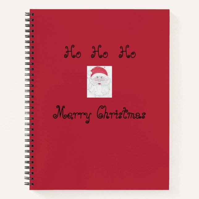 Cuaderno Navidades de Santa Cláusula "Ho Ho Ho Ho Ho" (Anverso)