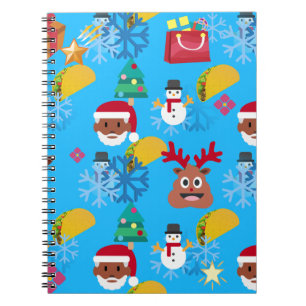 Cuaderno navidades de santa taco negro