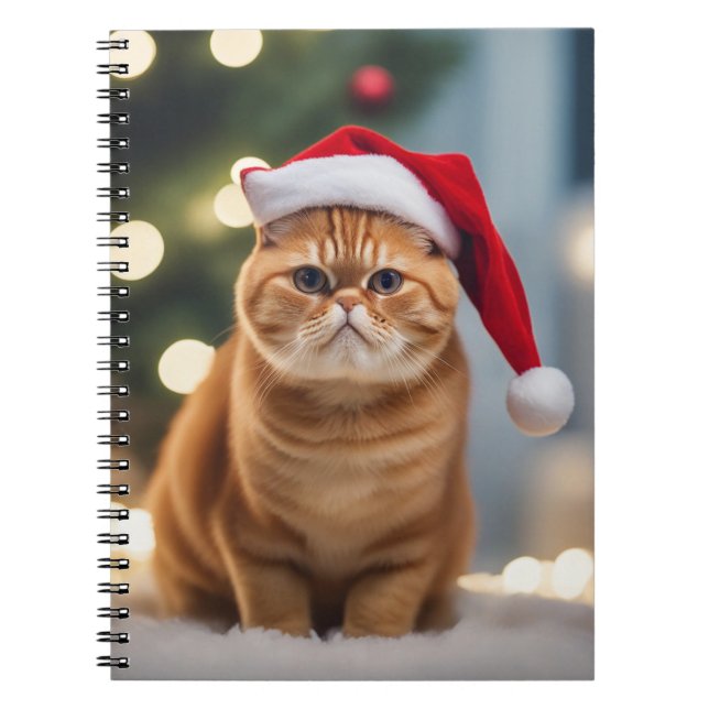 Cuaderno Navidades de Shorthair exóticos (Frente)