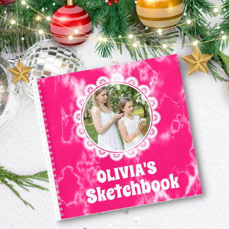 Cuaderno Navidades de tinte rosado - Foto personalizada par