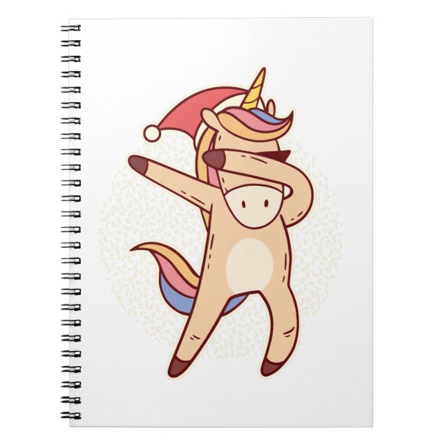 Cuaderno navidades de unicornio (Frente)