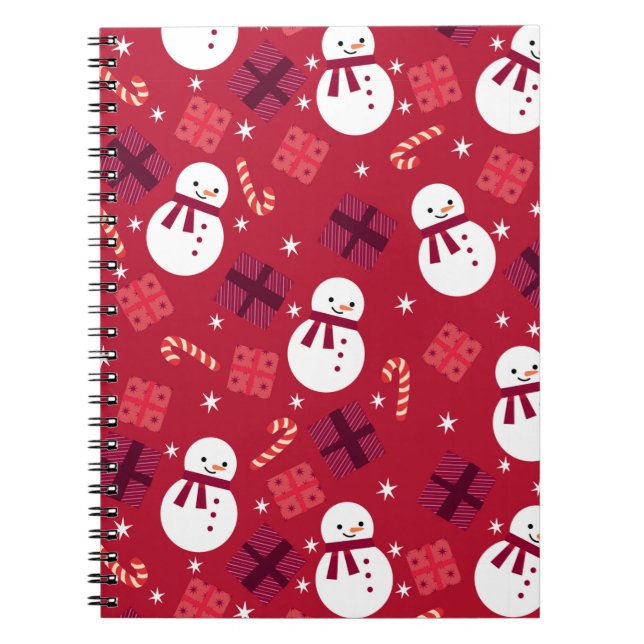 Cuaderno Navidades de vacaciones de Snowman (Frente)