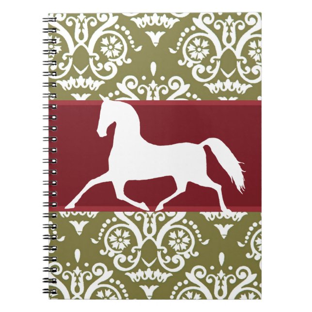 Cuaderno Navidades de vacaciones en caballos trotando (Frente)