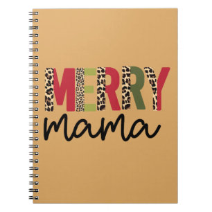Cuaderno Navidades de vacaciones "Merry Mama" de moda