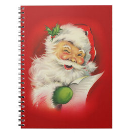 Cuaderno Navidades de Vintage Santa Claus