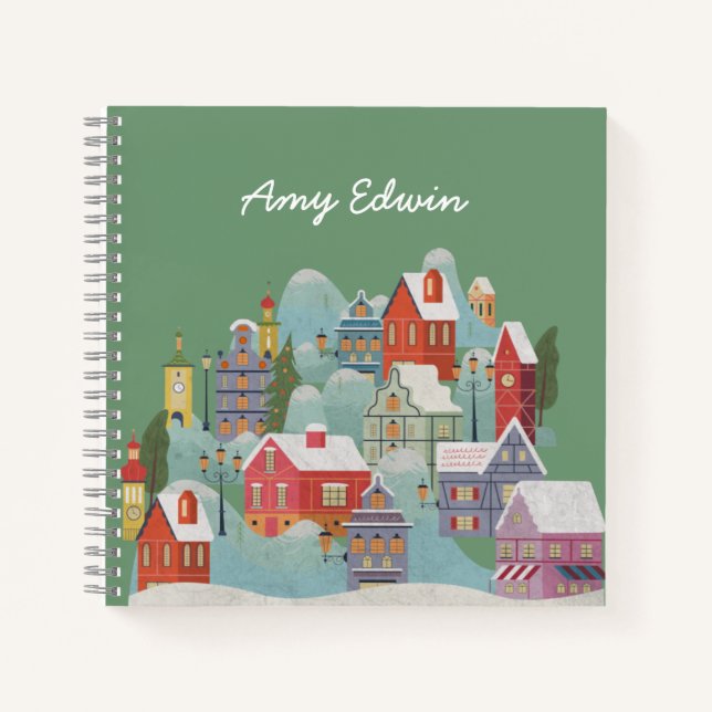 Cuaderno Navidades de Winter Town (Anverso)