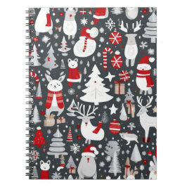 Cuaderno Navidades decoran santa arboles de nieve con decor