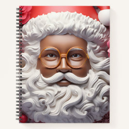Cuaderno Navidades del Black Santa Melanin King Bruh Saint