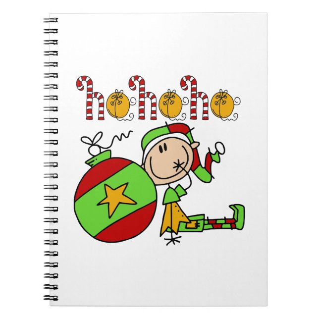 Cuaderno Navidades del Ho Ho Ho Holiday Elf Jingle Bells (Frente)