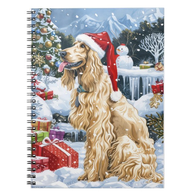 Cuaderno Navidades del Hound Dog Winter Afganos Wonderland  (Frente)