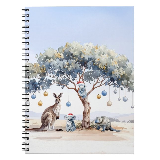 Cuaderno Navidades del Kangaroo Koalas Platypus Gumtree Bau (Frente)