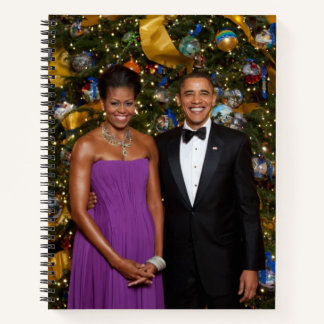Cuaderno Navidades del presidente Barack Obama y Michelle