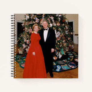 Cuaderno Navidades del presidente estadounidense Bill Clint