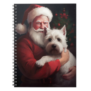 Cuaderno Navidades del West Highland White Terrier Santa Cl