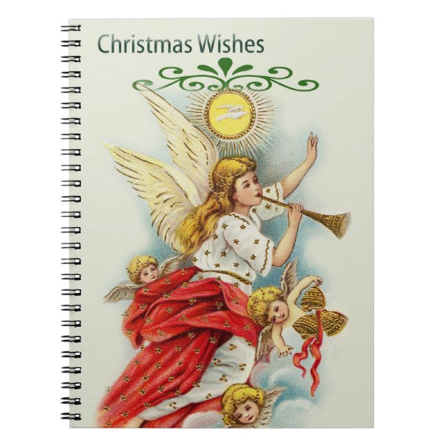 Cuaderno Navidades desea ángeles (Frente)