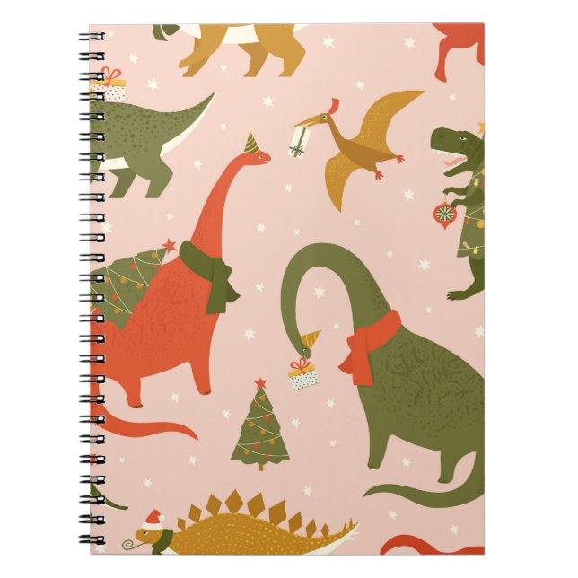 Cuaderno Navidades Dino Fiesta: Tree Rex (Frente)