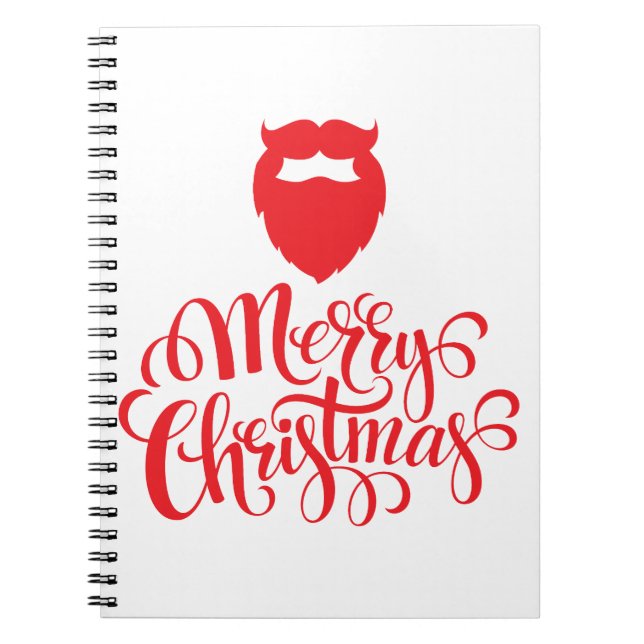 Cuaderno Navidades diseñan barba Santa (Frente)