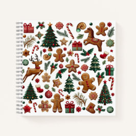 Cuaderno Navidades divertidos bloc de notas en espiral
