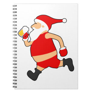 Cuaderno navidades divertidos de cerveza santa