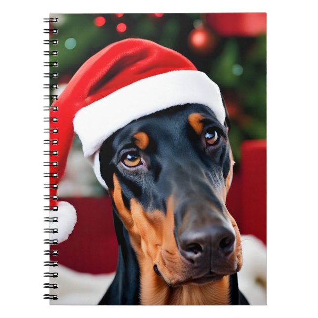 Cuaderno Navidades Doberman (Frente)