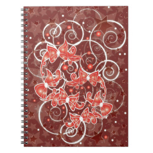 Cuaderno Navidades elegantes y bonitos arcos y estrellas