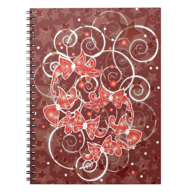 Cuaderno Navidades elegantes y bonitos arcos y estrellas (Frente)