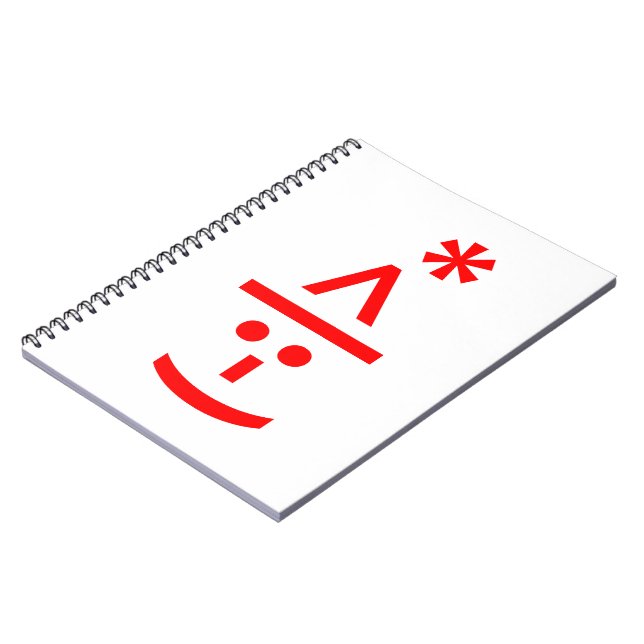 Cuaderno Navidades Elf Emoticon Xmas ASCII Texto Arte (Lado Izquierdo)