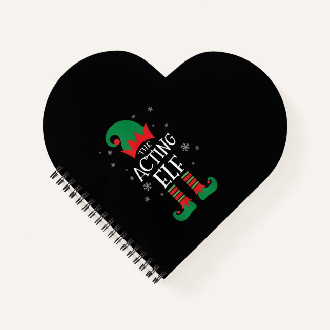 Cuaderno Navidades en funciones de Actriz Elf Actor (Anverso)
